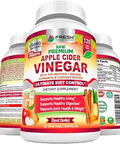 FRESH HEALTHCARE Apple Cider Vinegar Capsules with The Mother, 1740mg ACV Pills with Ceylon Cinnamon, Ginger & Cayenne, Non-GMO Gluten Free Vegan Supplement for Digestion and Bloating, 120 Count