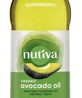 Nutiva Organic Steam-Refined Avocado Oil, 100% Pure, 16 Fl Oz, USDA Organic, Non GMO, Whole 30 Approved, Keto, Paleo, High-Heat Oil with Neutral Flavor and Aroma for Cooking & Frying