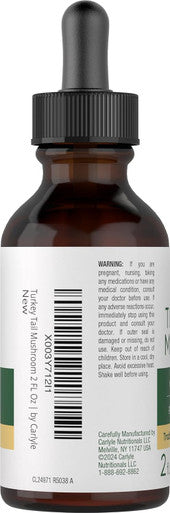 Carlyle Turkey Tail Mushroom Liquid Extract | 2 FL Oz | Vegetarian Tincture | Non-GMO Gluten