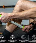 Massage Stick 14" Flexible Handheld Spindle Massage Roller - Full Body Muscle Recovery & Myofascial Release (Small - 14" Massage Stick)