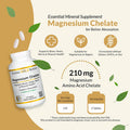 California Gold Nutrition Magnesium Chelate, 210 Mg, 270 Tablets