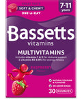Bassetts Vitamins 7-11 Years Raspberry Flavour Multivitamins 30 Gummies