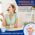 Zinc Gummies With Copper + 2 Billion Cfus Probiotics, Vitamin B6 For Max Absorption, Zinc Picolinate Complex Minerals And Antioxidant Supplement For Immunity And Gut Health, Vegan, Non-Gmo, 120 Cts
