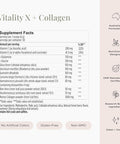 JSHealth Vitamins Vitality X + Collagen - Beauty Powder Supplement With Aloe Vera Silica And Vitamins C & E To Nourish Hair Skin And Nails (180G)