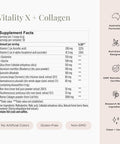 JSHealth Vitamins Vitality X + Collagen - Beauty Powder Supplement With Aloe Vera Silica And Vitamins C & E To Nourish Hair Skin And Nails (180G)