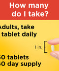 Nature Made Super C Tablets with Vitamin D3 and Zinc Adult Vitamin C Immune Support Supplement 60 Tablets for Daily Immune Support 60 Day Supply