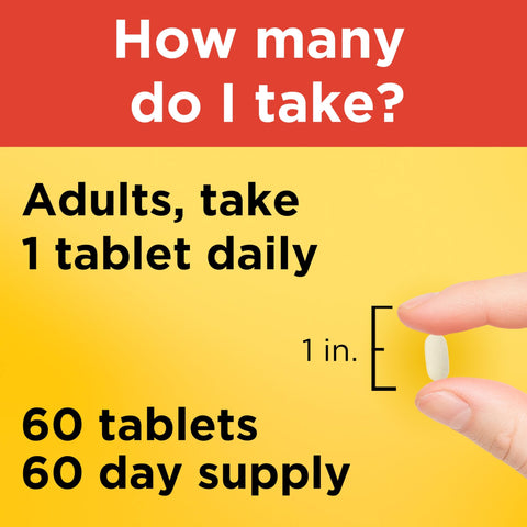 Nature Made Super C Tablets with Vitamin D3 and Zinc Adult Vitamin C Immune Support Supplement 60 Tablets for Daily Immune Support 60 Day Supply