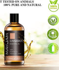 Cinnamon Essential Oil, MAYJAM 100ML Pure Essential Oils with Glass Dropper, 3.38FL.OZ Cinnamon Oil, Perfect for Diffuser, Aromatherapy, DIY, Relaxation