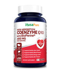 400 mg 200 Veggie Caps (Non-GMO & Gluten-Free) Q10, Antioxidant COQ-10 Enzyme, Coq 10 - 2 Daily Caps