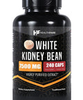 Healthfare White Kidney Bean Extract | 7,500 Mg | 240 Capsules | Potent Formula | Non-Gmo & Gluten Free | Organic | Made In The Usa