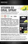 Innotech Nutrition Vitamin D3 Oral Spray, Lemon Flavour - 25 ml