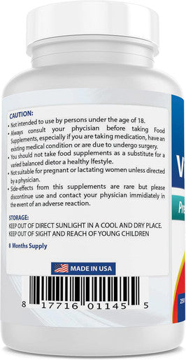 Best Naturals Vitamin B6 Tablet 100 Mg 250 Count
