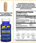 Serotonin W/ L Tryptophan Rholiola Mood Support Serotonin Supplement Promotes Positive Mood Calmness Increased Energy Happy Mood Brain Support Supplement 60Ct