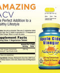 Nature's Life Apple Cider Vinegar 250 Mg 35 % Acetic Acid | 250 Tablets