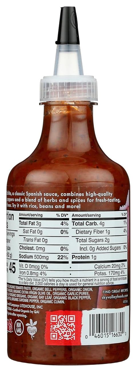 Sky Valley Organic Red Sofrito Sauce, 13 OZ