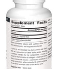 Source s L-Lysine 1000 mg Free Form - Amino Supplement Supports Energy Formation & Collagen - 50 Tablets