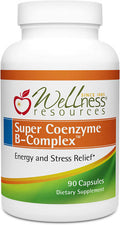 Super Coenzyme B Complex Highly Absorbable Coenzyme B Vitamins MethylFolate for Energy Stress Hair 90 Capsules