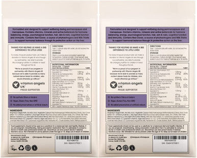 INNOPURE Menopause Perimenopause Supplement (4 Month Supply) Vitamins, Minerals and Botanicals Including Sage Leaf, Red Clover, Milk Thistle, Wild Yam, Maca Root and Soothing Lavender