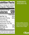 Chosen Foods 100% Pure Avocado Oil Keto and Paleo Diet Friendly Kosher Oil for Baking High Heat Cooking