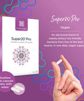 Healthspan Super20 Probiotic (60 Capsules) | Blend of 20 Billion Live Cultures from Five Strains | Promotes Friendly Gut Bacteria for Gut Health | Long Shelf Life and Lactose Free | Vegan