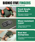 Lrthyonis Shoulder & Neck Massager With Heat 4D Kneading Neck Massager With Bionic Finger Design Deep Tissue Massage To Relieve Muscle Tension Home & Office Use (Green)