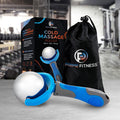 Prime Fitness Cold Massage Roller Ball Cold Therapy Ice Roller Ball With Handle Cryo Stick Relieve Muscle Pain (Blue)
