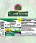 Nature'S Answer Alcohol- Gymnema Leaf 1oz Extract | Gluten- | Non-GMO | Vegan | No Artificial Flavors or Preservatives | Single Count