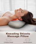 Back Massager For Pain Relief Deep Tissue, Shiatsu Back Neck Massager With Heat, Kneading Massage Pillow For Neck And Shoulder, Gifts For Men And Women