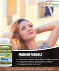 Best Naturals L-Tyrosine 500 mg 90 Capsules (90 Count (Pack of 2))