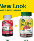 Megafood Iron Energy Gummies - Vegan & Gluten-Iron Supplement For Women, Men, Teens & Kids With Vitamin B12 & B6, From The Makers Of Blood Builder Iron Supplement, Strawberry Flavor - 60 Gummies