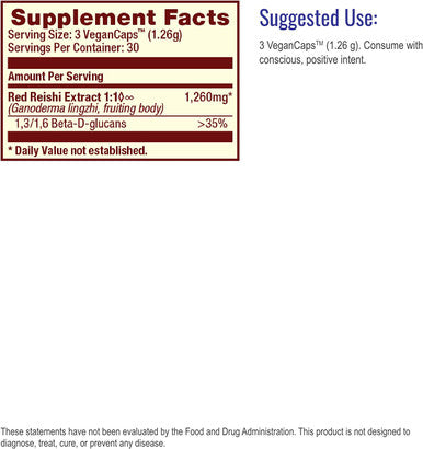 HealthForce SuperFoods Integrity Extracts Reishi - 90 VeganCaps - Stress Adaptation, Immune Support, Vitality - Certified Organic, Vegan, Kosher, Gluten Free