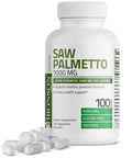 Bronson Saw Palmetto 1000 MG Extra Strength Supports Healthy Prostate Function & Urinary Health Support - Non GMO, 100 Vegetarian Capsules