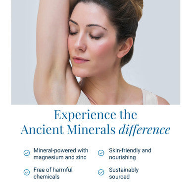 Ancient Minerals Natural Deodorant Cream Unscented Aluminum-Free with Magnesium Zinc & Vitamin E for Women and Men Vegan Formula for Sensitive Skin 24-Hour Odor Protection 2 oz