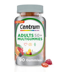 Centrum Multigummies Gummy Multivitamin For Adults 50 Plus Multivitamin/Multimineral Supplement With Calcium Zinc And Vitamins B And D Assorted Fruit Flavor - 90 Count