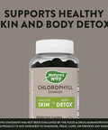 Nature'S Way Chlorophyll Gummies, Internal Deodorant*, Supports Healthy Skin And Body Detox*, Orchard Fruit Flavored, 60 Gummies
