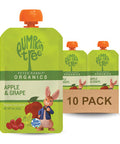 Pumpkin Tree Peter Rabbit Organics Organic Raspberry Banana And Blueberry 100% Pure Fruit 4 Oz Pack Of 10