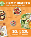 Manitoba Harvest Hemp Hearts, Shelled Hemp Seeds - 8oz, Pack of 2-10g Plant Protein & 12g Omega 3 & 6 per 30g serving - Easy to Digest with 9 Amino Acids - Gluten Free, Non-GMO Project Verified