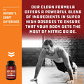 Natures Craft Energizing Nitric Oxide Supplement for Men - Nitric Oxide Pills for Men with L-Arginine L-Citrulline Amino Acids for Intense Muscle Growth Intense Energy and Smooth Recovery