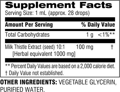 Botanic Choice Milk Thistle Liquid Extract, Alcohol Free, Gluten Free, Fast Acting Traditional Liver Favorite, 1 Fl. Oz