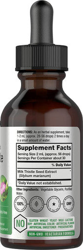 Milk Thistle Extract | 2 fl oz | Alcohol Free | Vegetarian, Non-GMO & Gluten Free Liquid | by Horbaach
