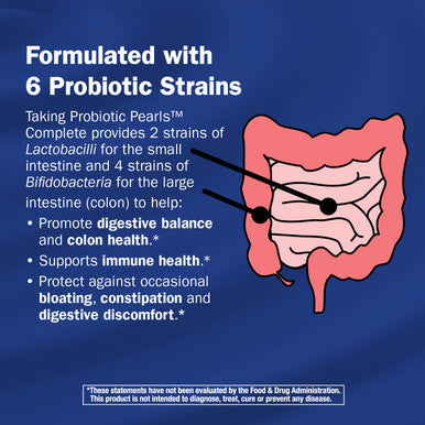 Nature's Way Probiotic Pearls Complete Digestive Health*, 1 Billion Live Cultures, 90 Softgels