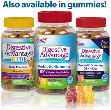 Schiff Digestive Advantage Daily Probiotic 30 Capsules (Pack of 8)