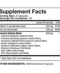 Nutrivein Immune Support - Boost Your Immune System with Elderberry, Zinc, Vitamin C, Garlic & Echinacea Prebiotics - 1600MG Daily Dose - Supports Healthy Lifestyle and Relief - 60 Capsules