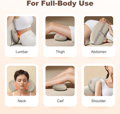 Back Massager For Pain Relief Deep Tissue, Shiatsu Back Neck Massager With Heat, Kneading Massage Pillow For Neck And Shoulder, Gifts For Men And Women