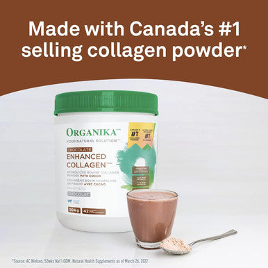 Organika Chocolate Enhanced Collagen, 504G & Electrolytes + Enhanced Collagen- Zesty Lemon Berry - Sugar- Hydration + Protein 360G
