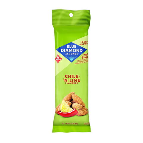 Blue Diamond Almonds, Smokehouse Flavored Snack Nuts, Single Serve Bags (1.5 Oz. Tubes, Pack of 12)