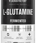 LGlutamine Powder 500g 100 Servings Vegan Fermented L Glutamine Supplement for Post Workout Muscle Recovery Immunity Digestive Health Tested Trusted No Artificial Fillers Unflavored