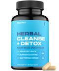 Nootrix Herbal Cleanse + Detox | 15-Day Gut & Colon Cleanse With Milk Thistle | Supports Digestive Health & Bloating Relief | Weight Loss Product With Ginger Root, Apple Cider Vinegar | 60 Vegan Capsules