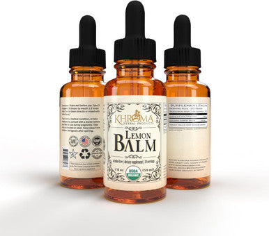 Khroma Herbal Products Organic Lemon Balm 30 Servings - 800 MG Per Serving - 2 FL OZ Liquid - Melissa Officinalis