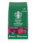 Starbucks Ground Coffee, Dark Roast Hot or Iced Coffee, Decaf CaffÃƒÆ’Ã‚Â¨ Verona, Six 12 oz BagsÃƒÂ¢Ã¢â€šÂ¬Ã¢â‚¬Â¹